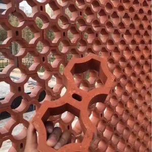 China Wall Decoration Terracotta Hollow Bricks Frost Resistance Chinese Classical on sale