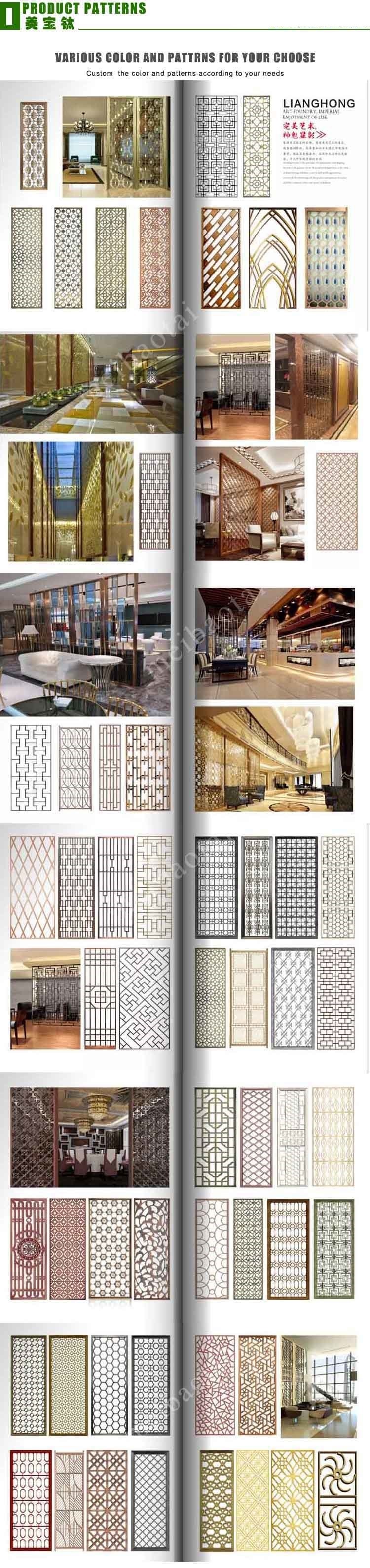 New Style Project Screen Stainless Steel Room Divider Decoration Hotel,Wall