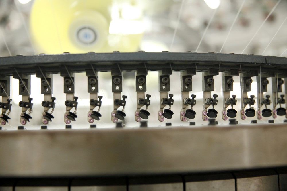 High Precision Rib Circular Knitting Machine , Double Jersey Knitting Machine