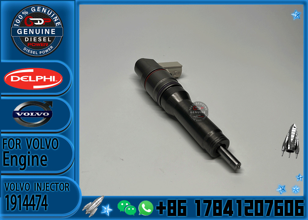 Diesel Fuel Injector common rail parts injector 1934321 BEBU2C00300 1934322 1914474for VOLVO