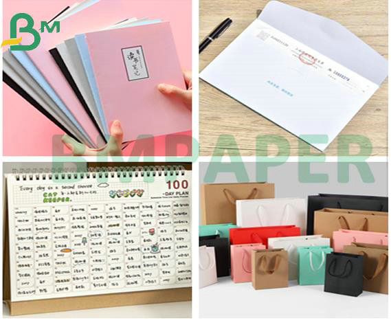 548mm 140Gr 160Gr 180Gr Woodfree Uncoated White Paper Sheet For Brochure Printing