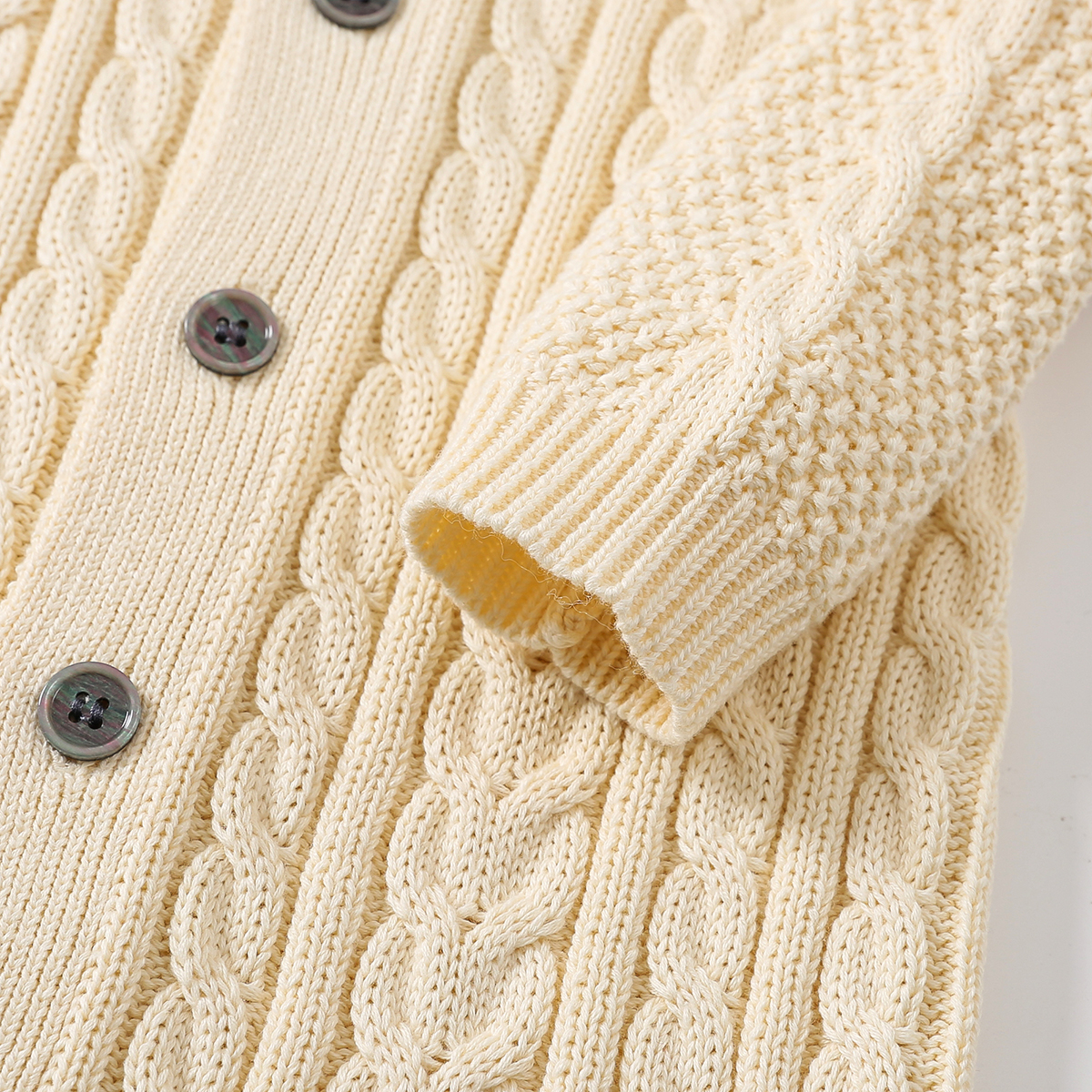 Knitted Cotton Clothing New Born Boy Girl Long Sleeves Jumpsuit Clothes with Warm Hat Autumn Winter Newborn Baby Rompers