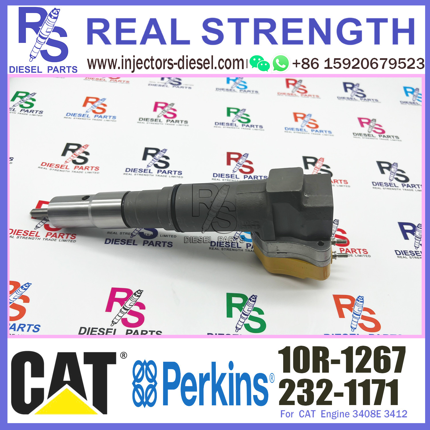 Diesel Common Rail Injector 4CR01974 2321171 For Caterpilliar 3412E Engine D9R 10R-1267