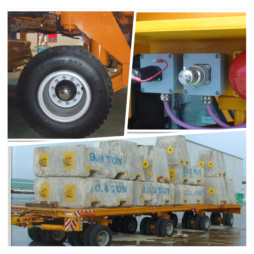 Semi-Trailer Self-Propelled Modular Transporter Trailer for Bridge Beam Transport
