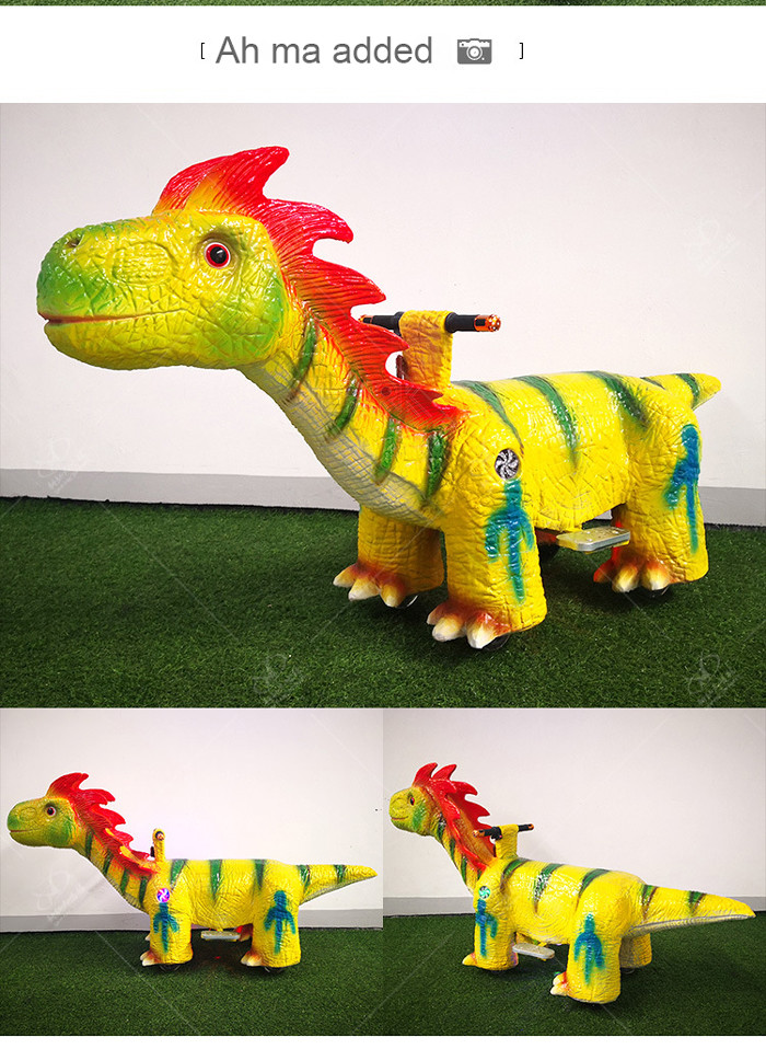 Amusement Motorized Electric dinosaur kart Kids Riding Toy Animals