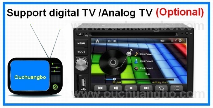 Ouchuangbo Universal car DVD radio with gps systems iPod mp3 player OCB-2616