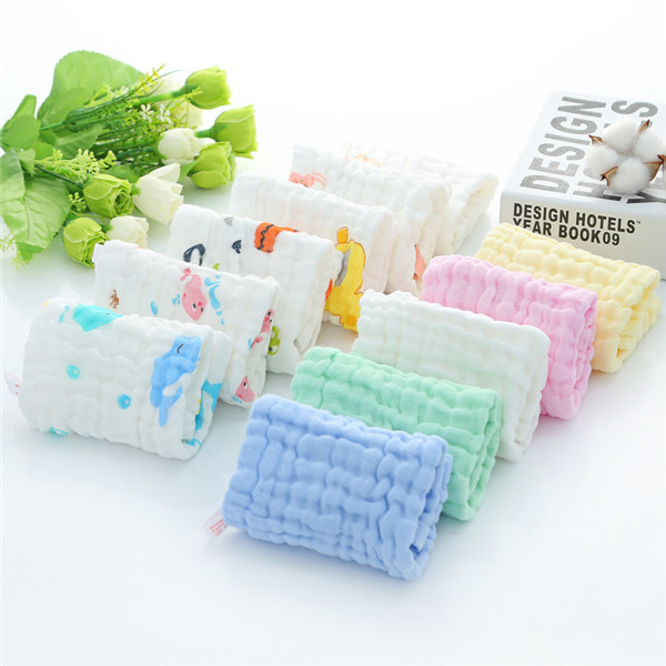 100 Percent Organic Fine Muslin Cloth Cartoon Printed Design Extra Absorbent