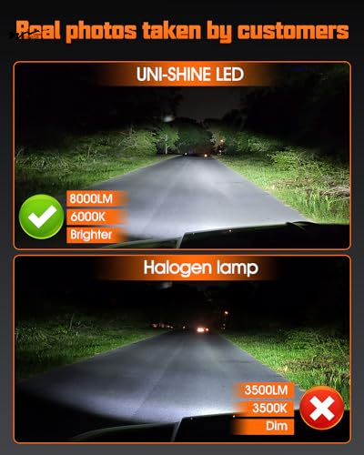 Black 7 inch LED Headlight Round Reflector with Amber Turn Signal and White Hi/lo Beam