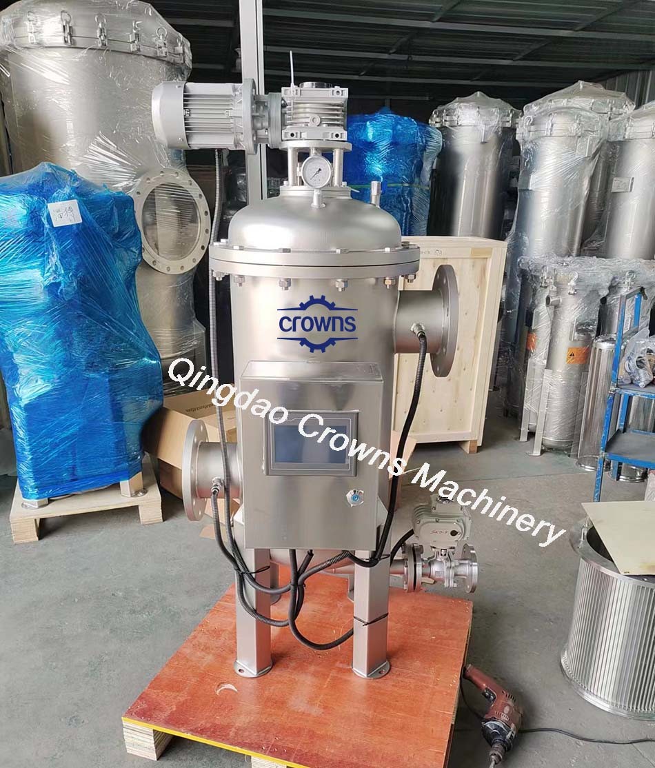 200 Micron Carbon Steel Automatic Self Cleaning Water Filter Auto Back Flush Filter Irrigation Filter