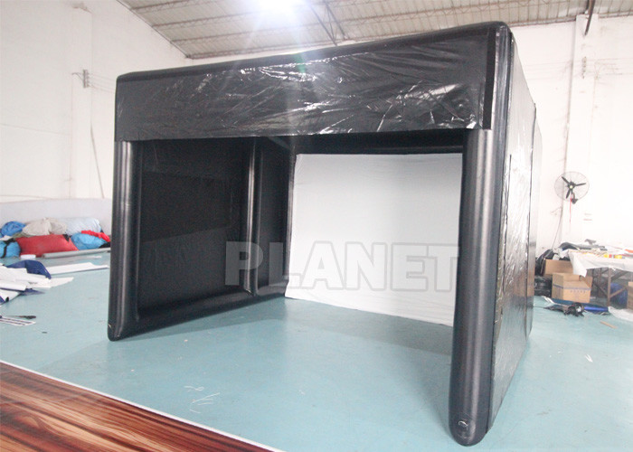 Air Sealed Inflatable Golf Training Simulator Cage Tent With Movie Screen