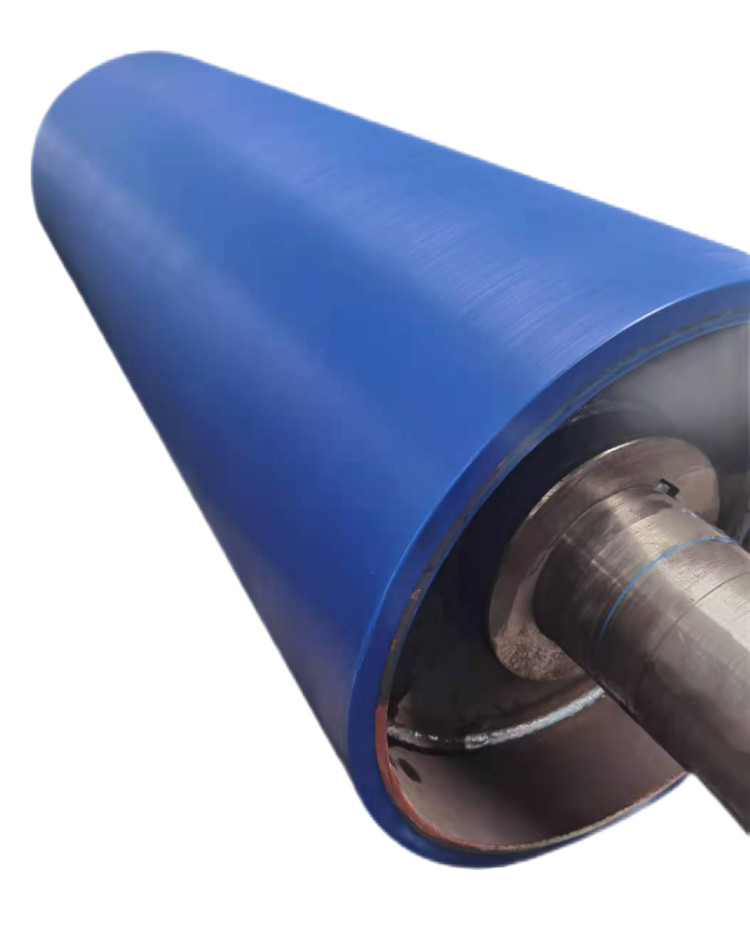 Polyurethane Coated Rollers For Machinery Cementing Machine Rubber Roller any colour