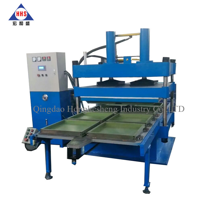 Gym Pressed Rubber Floor Tiles Making Machine Fully Automated 550X550