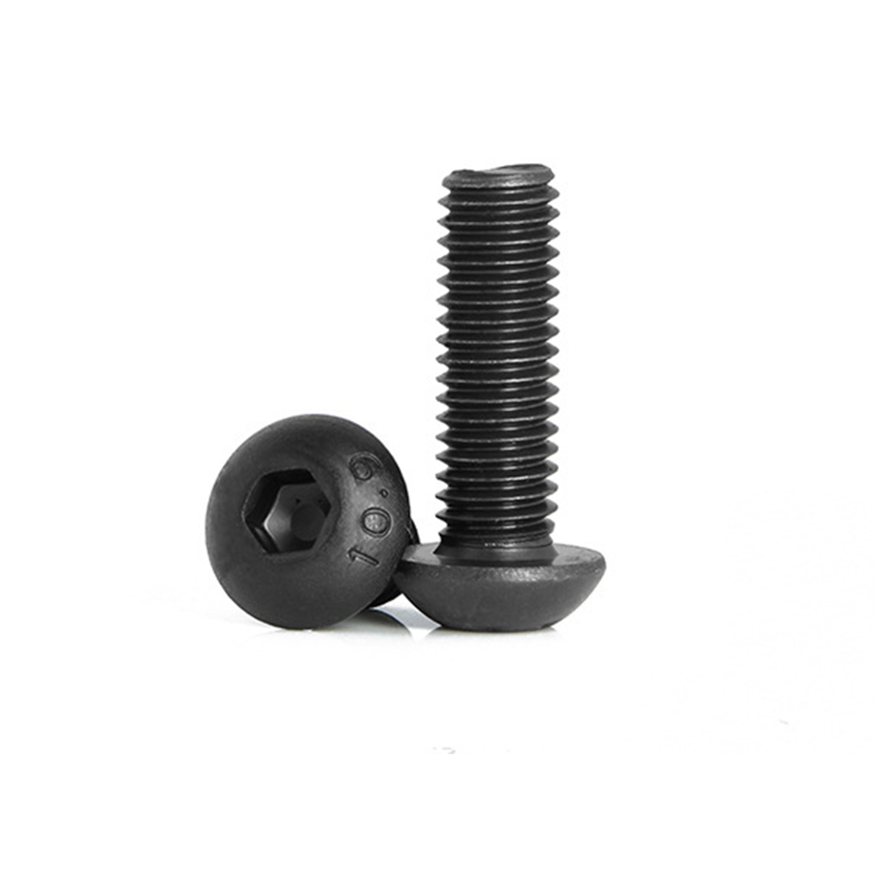 DIN7380 M6 Black Oxide Hex Socket Head Cap Tornillo Bolt Allen Button Head Bolts 8mm-70mm