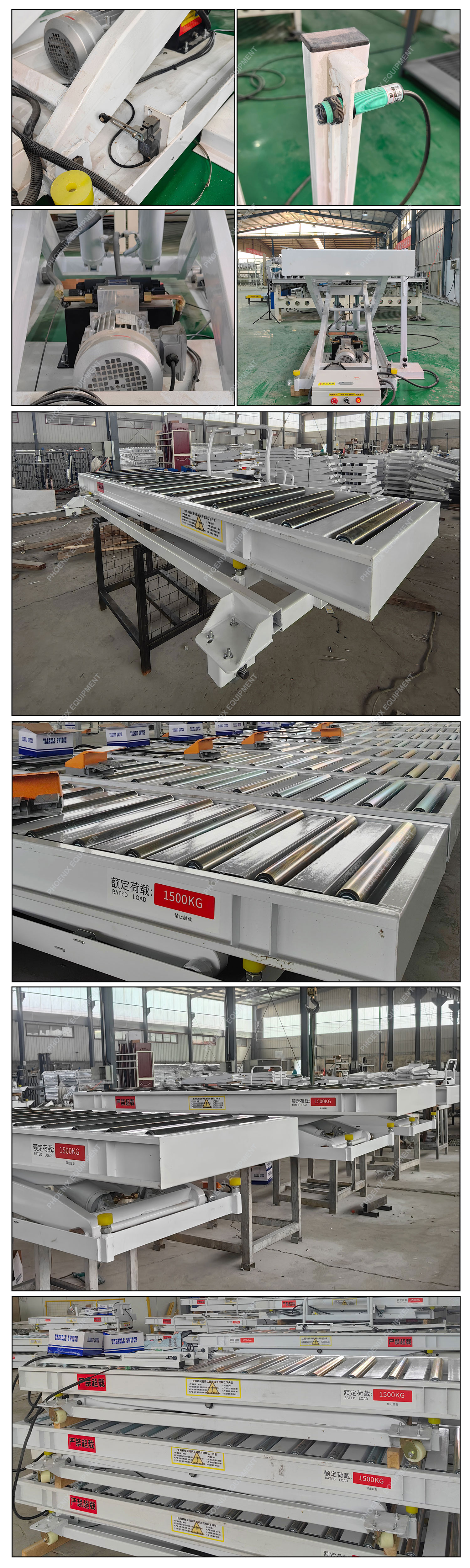Electric Hydraulic Scissor Lift Tables Customized for Load and Unload in 2500*720mm Size
