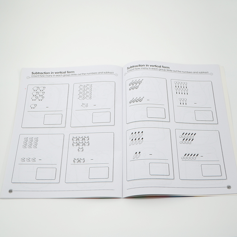 Customized Logo 2022 English Student Workbook Exercise Book for Drawing And Writing