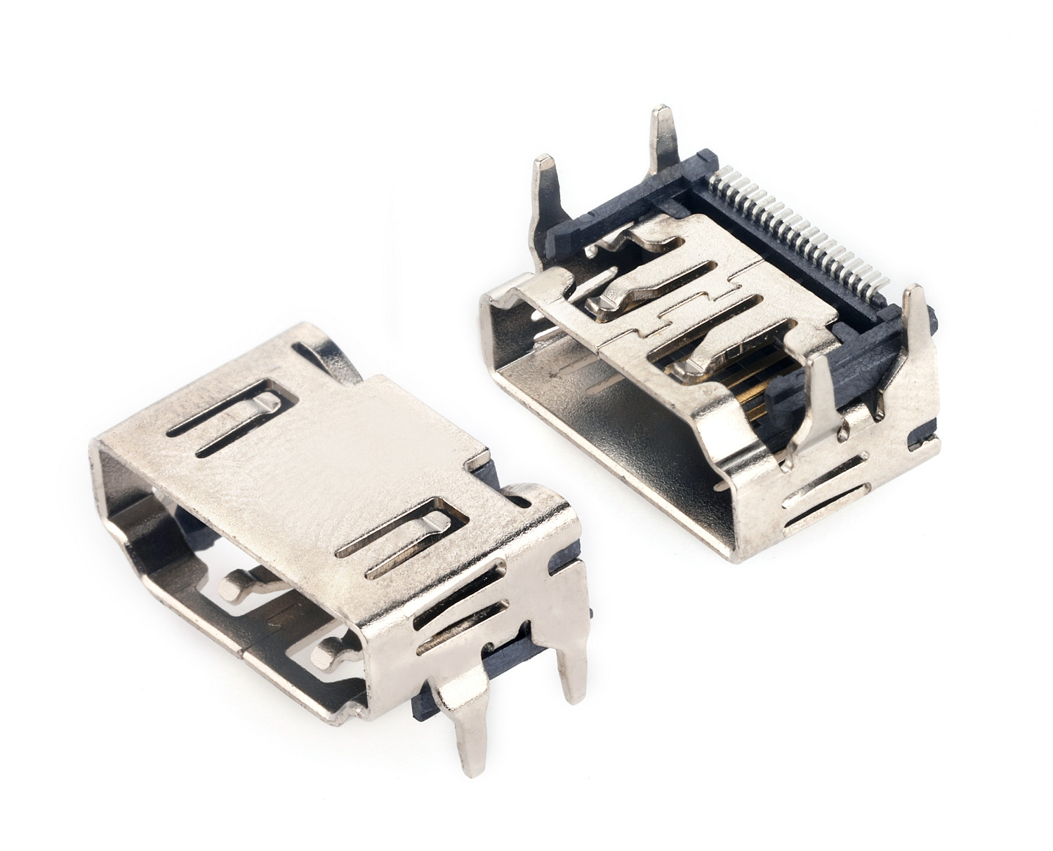 SMT Type 19P Female Micro HDMI Cable Connectors For Set Top Box