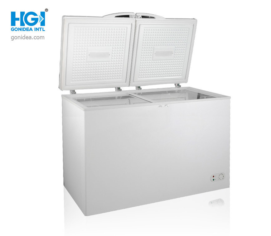 Wholesaler Top Open Commercial Freezer Double Door Chest Freezer Model Bd/Bc-800dq