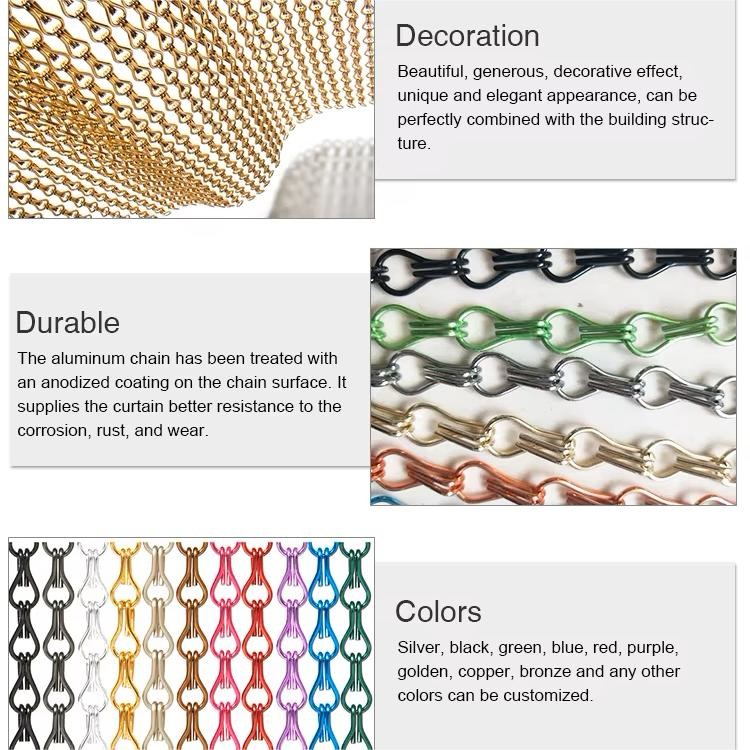 Aluminium Stainless Steel Metal Decorative Wire Mesh Customized