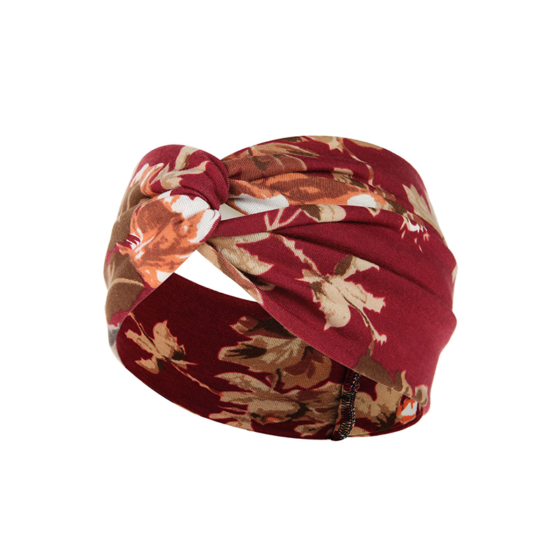 100% Polyester Women Head Scarves Multicolor Custom Elastic Headbands