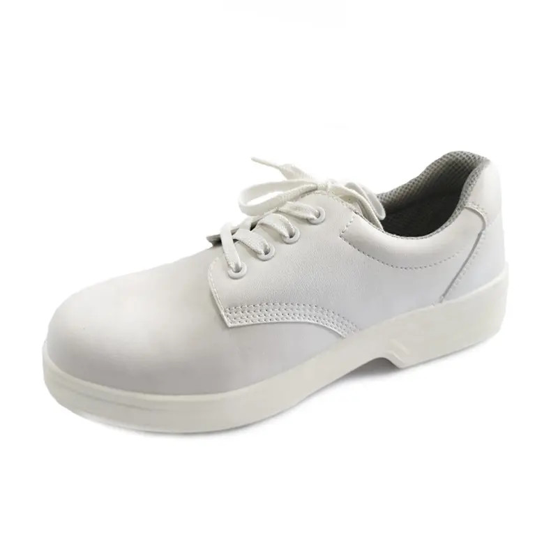 Slip Resistant Microfiber Synthetic Leather Shoes Anti Static Hospital Theatre Shoes White