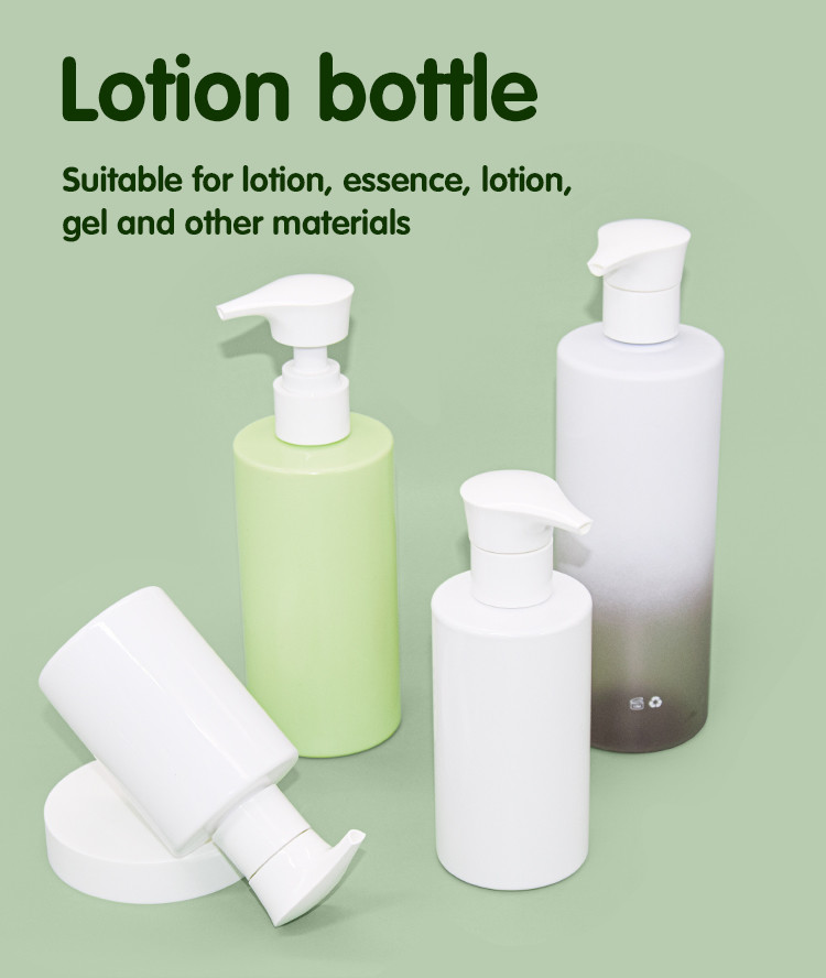PET Plastic Soap Lotion Pump Bottle 150ml 200ml 300ml 400ml For Skincare