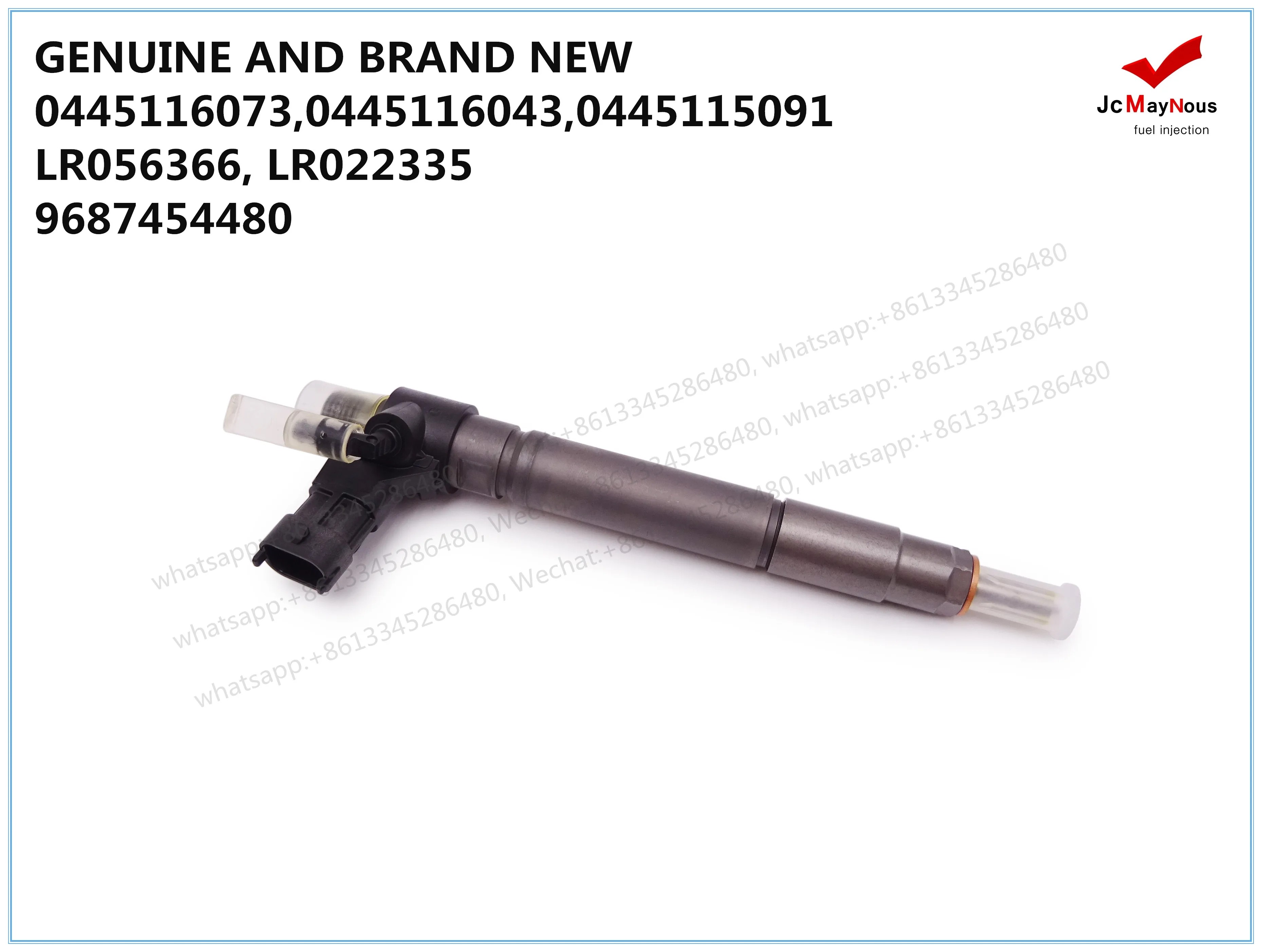 GENUINE AND BRAND NEW DIESEL FUEL INJECTOR 0445116043, 0445116073, 0445115091, 02JDE36716, LR056366, LR022335, 968745448