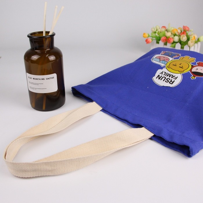 Big Size Heavy Blank Canvas Tote Bags / Washable Canvas Grocery Bags Heat Transfer Printing