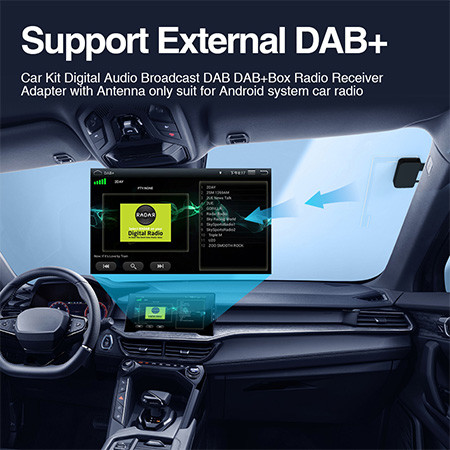 Car Digital Radio DAB Adapter With Bluetooth FM Transmitter New Digital Radio USB Android DAB+ Box