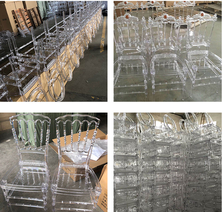 Backyard Wedding Banquet Chairs Acrylic Tiffany Ghost Chiavari Chair 40x40x90cm