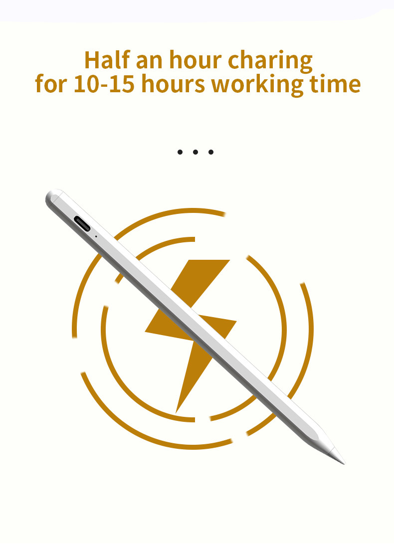 2048 Levels Pressure Sensitivity Tablet Stylus Pencil With Lithium Battery