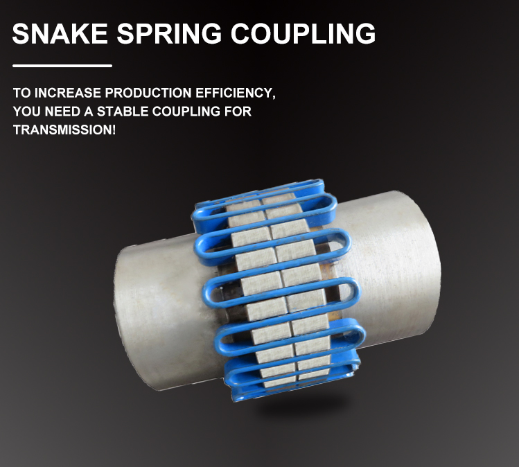 Plate Tapered Grid Coupling Flexible Snake Spring Shaft Coupling Customized