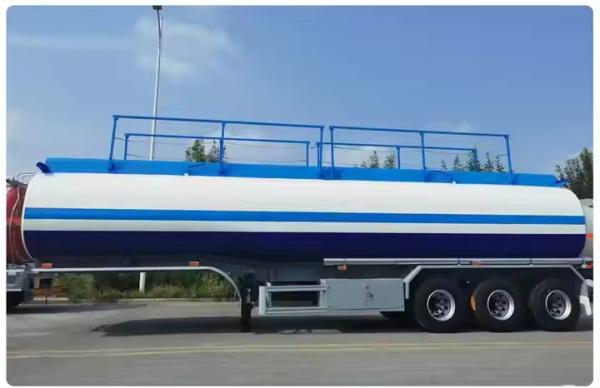 3 Axle 40000l Carbon Steel Transport Liquid Or Gaseous Chemical Product Heavy
