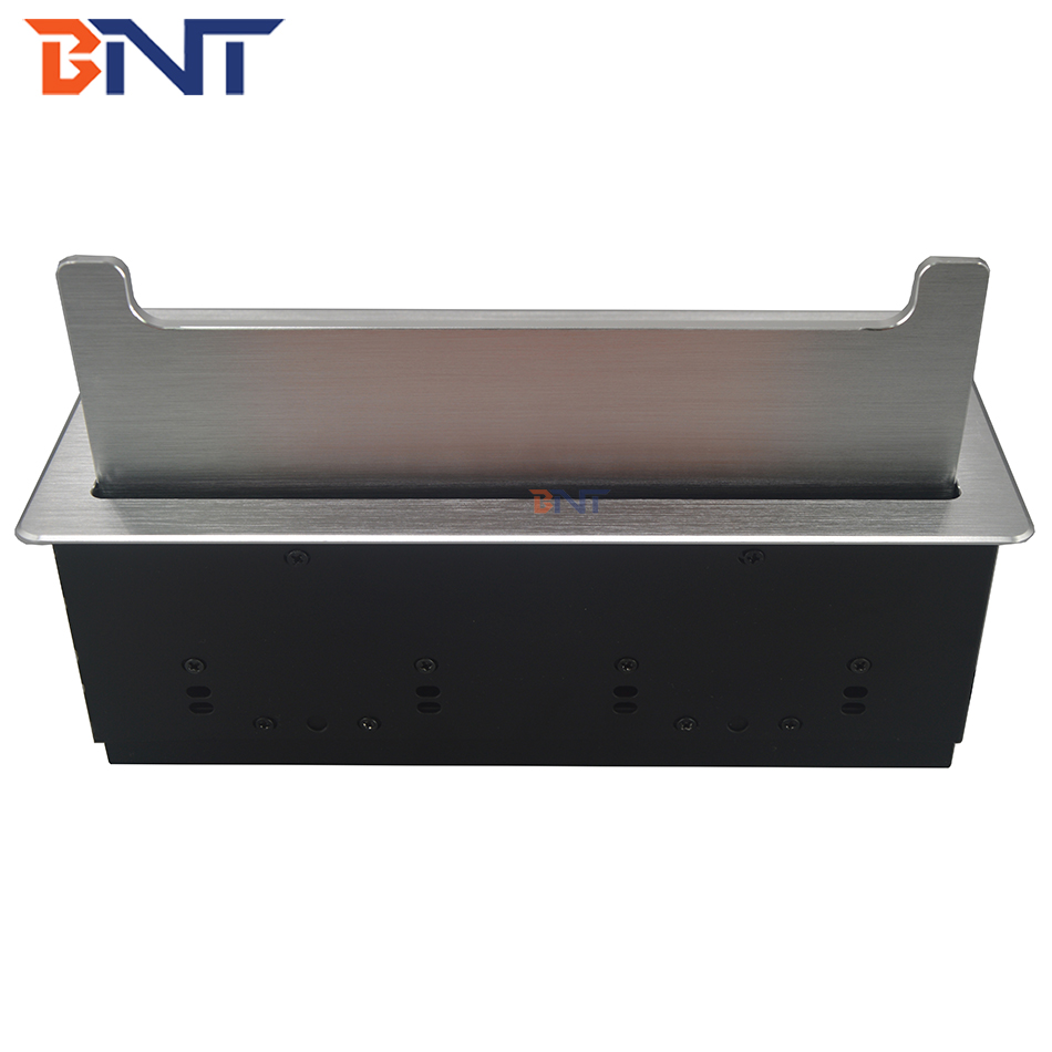 Built in table customized flip up office furniture table top power socket