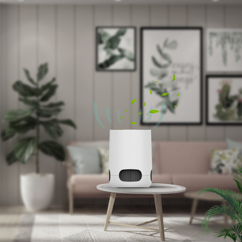OEM 50dB 90m3/H CADR Hepa Air Purifier With Ionizer And UV Light