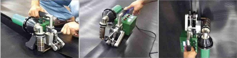 SWT - NS700 3000W 0.2 - 2.0 Thickness Green Type Geomembrane Welding Machine