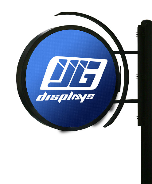 P4.7 Outdoor Single Side LED Screen Logo Advertising Round LED Poster Display