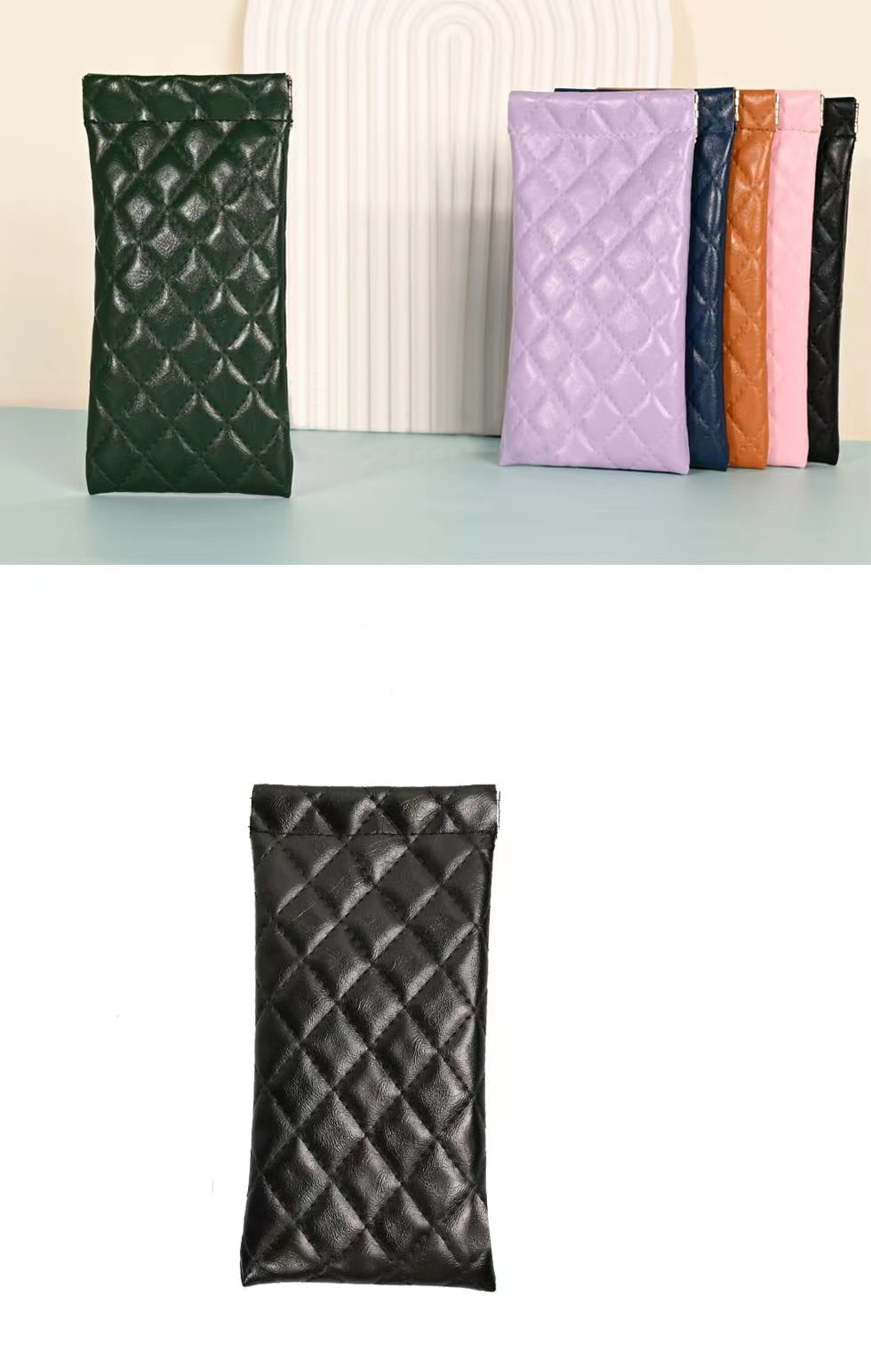 hot selling sunglasses bag with elastic closer for large size sunglasses with cheap price