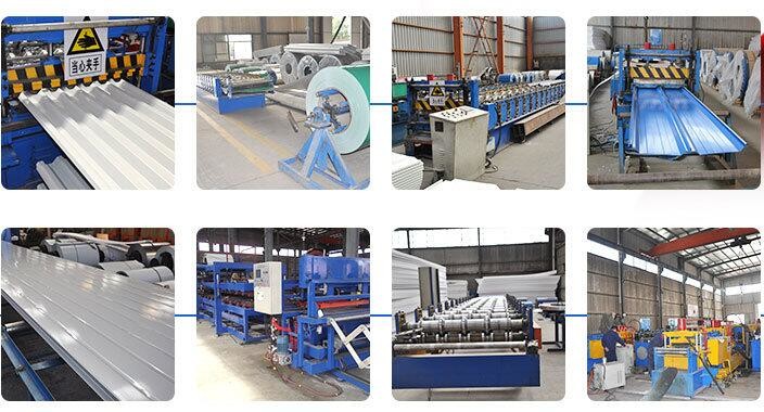 Blue Color Coated Roofing Sheet Corrugated Steel Ceiling Material