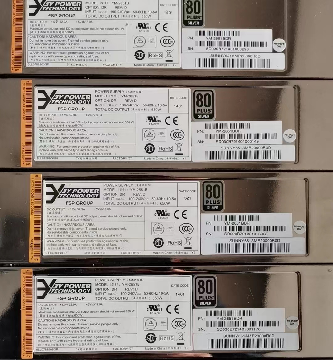 Electric Tool LSVM1AC650 PSR650B-12A1 650W AC Power Supply For S5800 S5820 S6800 Switch
