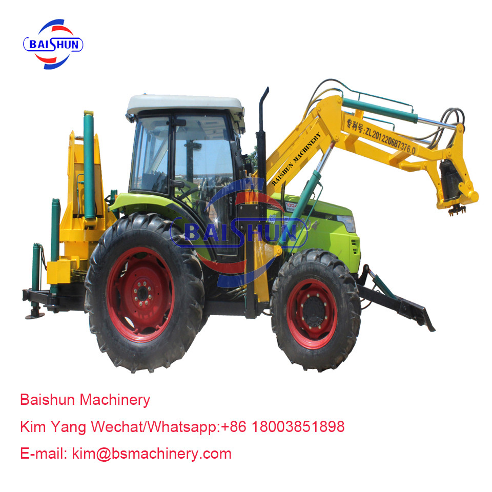 Electrical Works Garden Tractor Post Hole Digger , 3 Point Hitch Post Hole Digger