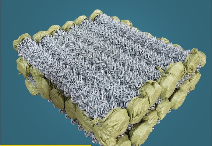 Woven Blue Color 60x60mm Pvc Diamond Mesh Fencing