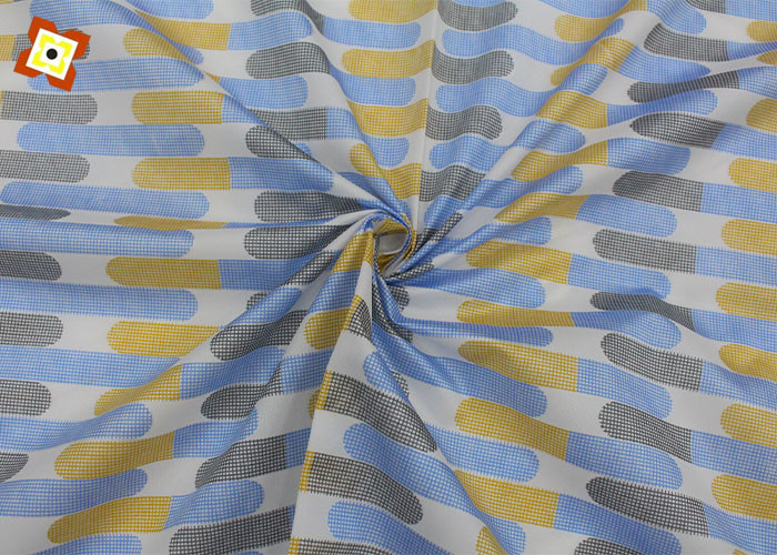 Off White Yellow Bedding Mattress Quilting Fabric Warp Knitted Dustmite Proof
