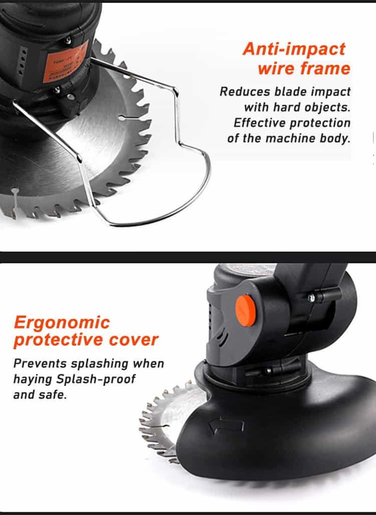 3 In 1 Electric String Trimmer , Adjustable Battery Powered Weed Eater With Wheel