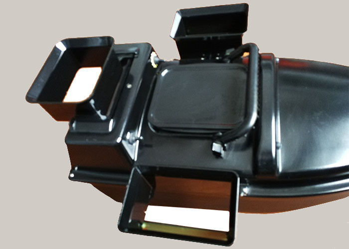 Black bait boat gps rc model radio control style and ABS plastic type