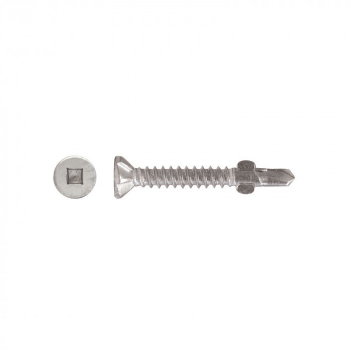 Galvanised Class 4 10G Self Drilling Screws 16 x 38mm Wing Tek Screws Countersunk Head