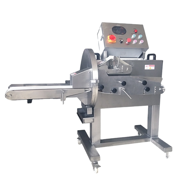 Frozen Meat /beef slicer Automatic conveyor belt function bacon processing equipment 304 stainless steel frozen beef slicer mach
