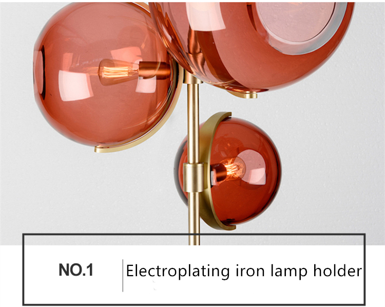 Nordic Pendant Lamp Postmodern Designer Red Glass Pendant Lights(WH-GP-169)