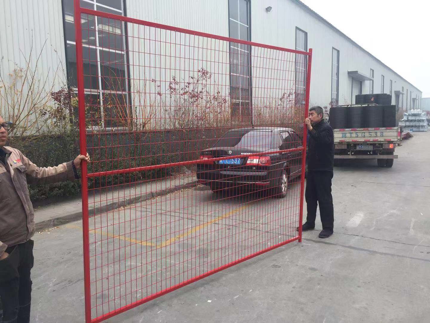 CE PCV Coated 6x10ft Temporary Site Fencing For Construction