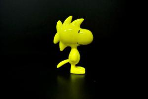 China Cute Yellow Bird Toy Story Figures , Snoopy Figurines Collection Woodstock With A Tail on sale