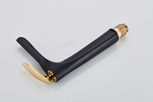 Tall Body Black Powder Coat ODM Wash Hand Basin Taps